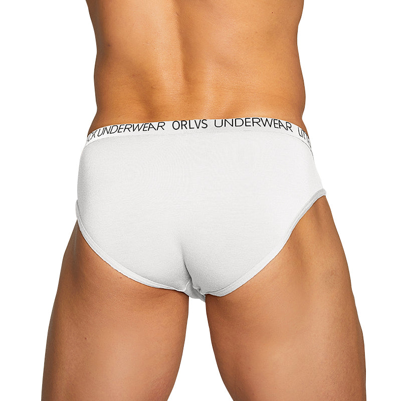 OR6103 Men's Sexy Briefs - Low Rise Cotton Underwear with Logo Waistband |VMee