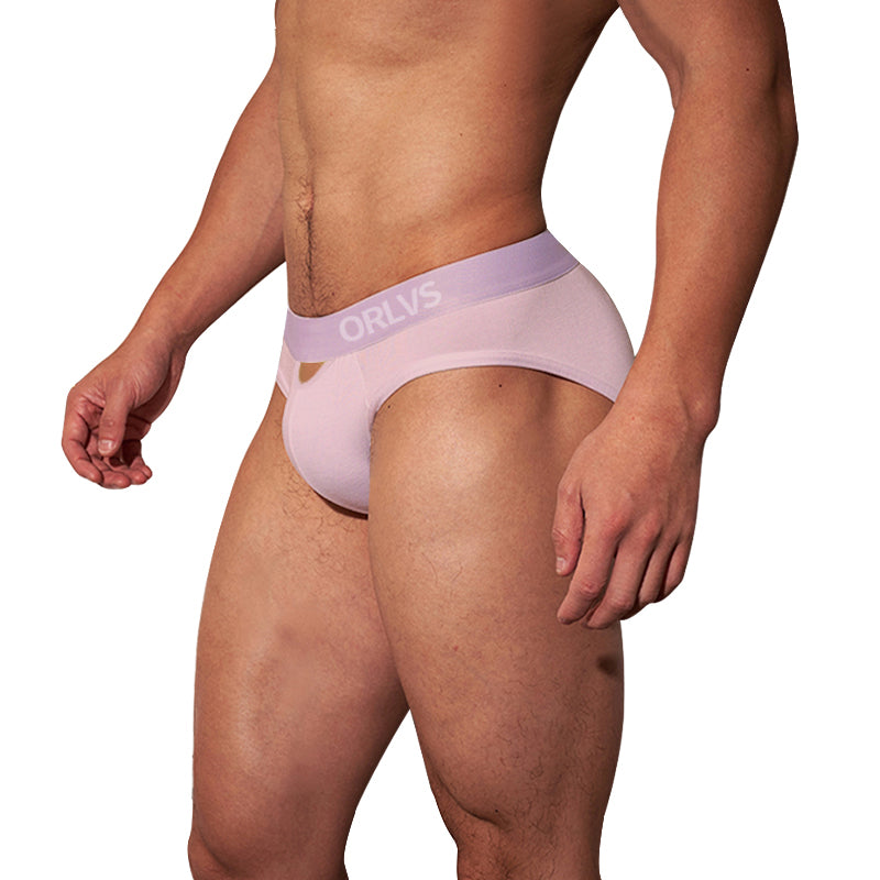 OR6215 Men's Low Rise Briefs with Cutout Design Modal Breathable Underwear
