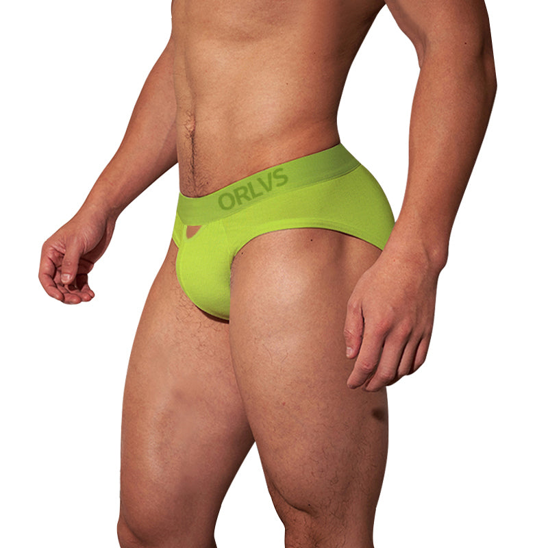 OR6215 Men's Low Rise Briefs with Cutout Design Modal Breathable Underwear
