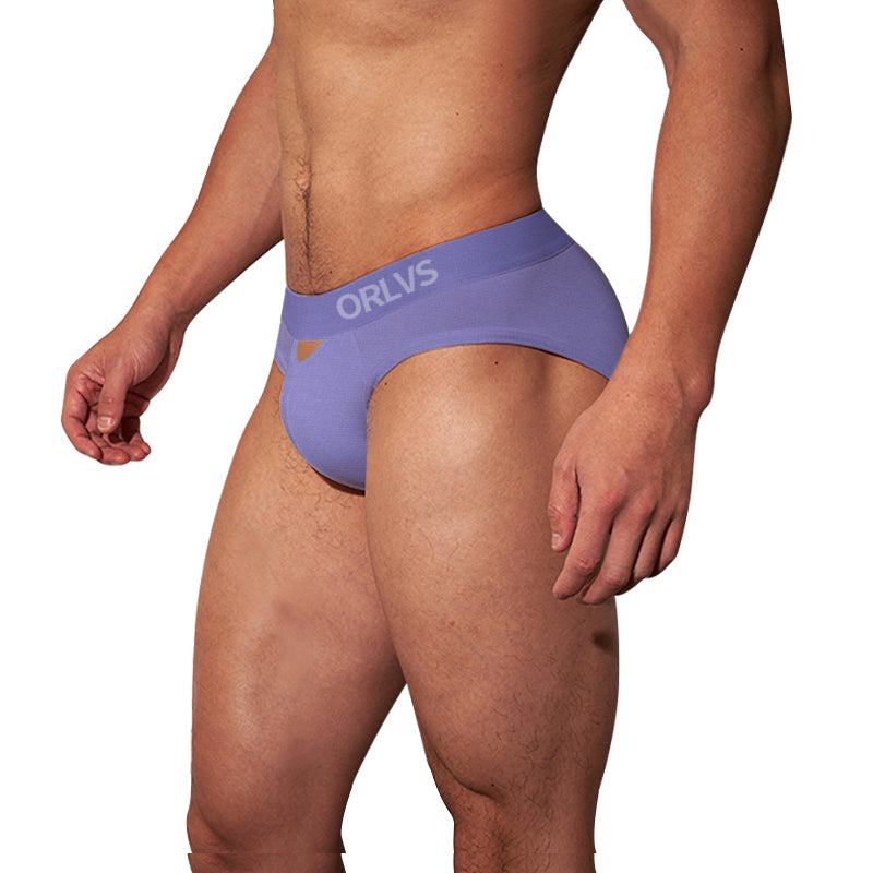 OR6215 Men's Low Rise Briefs with Cutout Design Modal Breathable Underwear