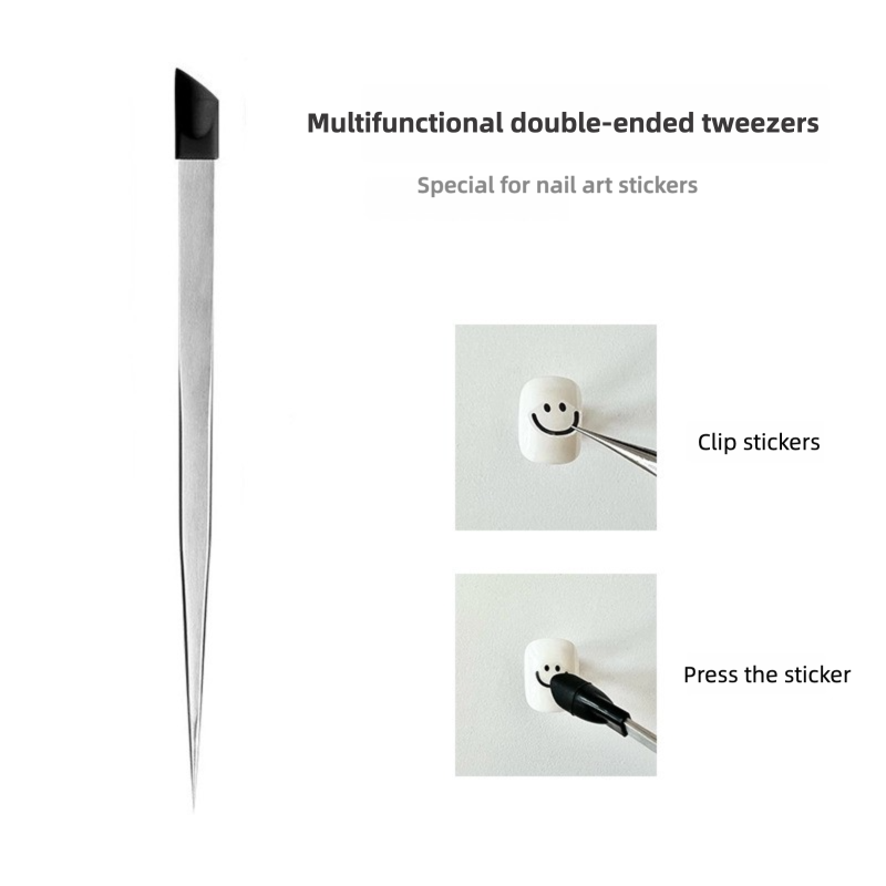 Liquid Silver Nail Stickers