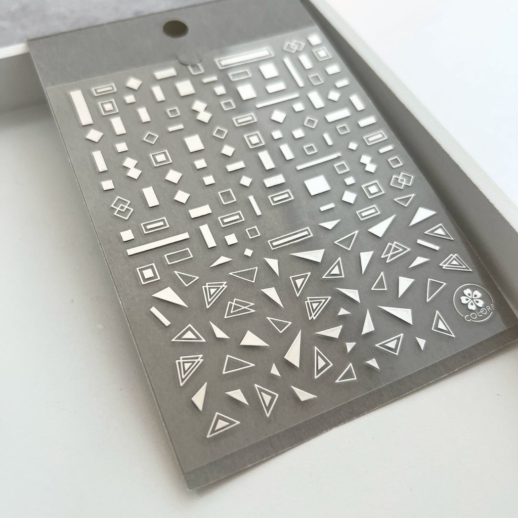 Liquid Silver Nail Stickers