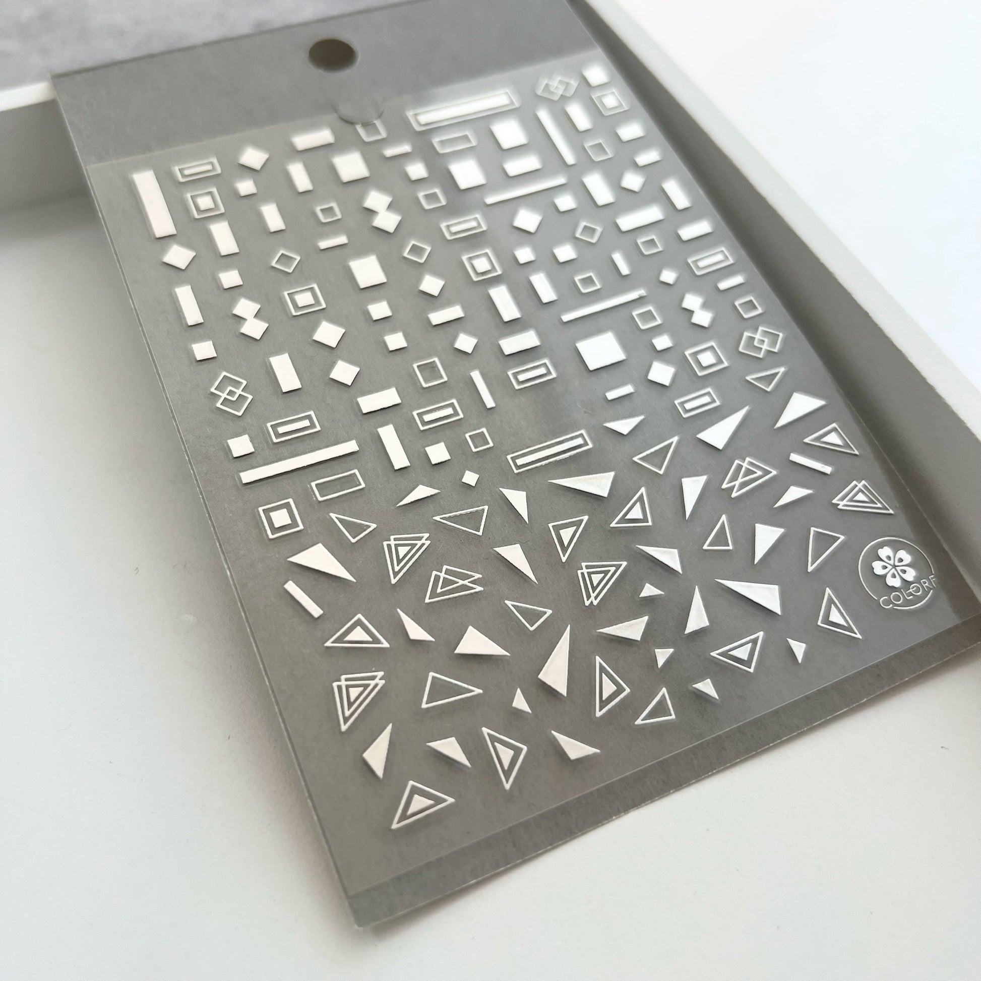 Liquid Silver Nail Stickers