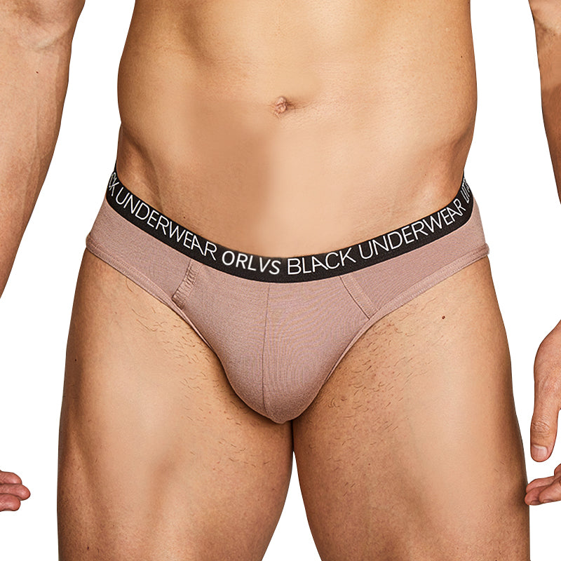 OR6103 Men's Sexy Briefs - Low Rise Cotton Underwear with Logo Waistband |VMee